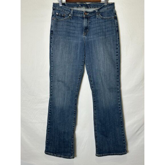Levi's Denim - Levi's Women's 553 Boot Cut Mid Rise Classic Blue Jeans, Size 14L (31x33)